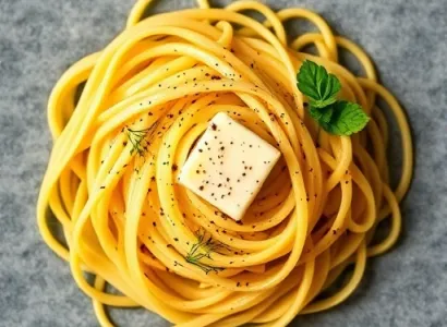 Tagliatelles au citron et poivre noir