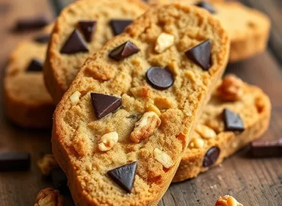 Biscottis au Chocolat et aux Noix