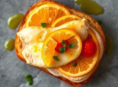 Toast Poulet et Orange
