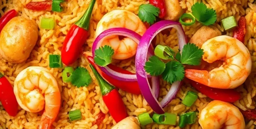 Riz sauté de Singapour