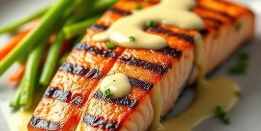 Saumon grillé au wasabi