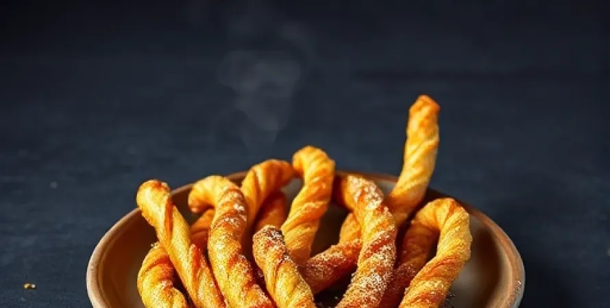 Bâtonnets au fromage en pâte feuilletée