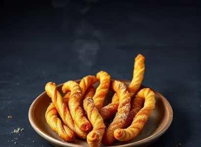Bâtonnets au fromage en pâte feuilletée