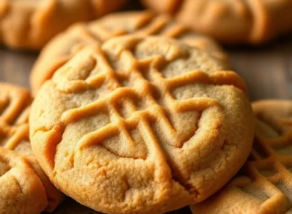Biscuits croustillants au beurre de cacahuète
