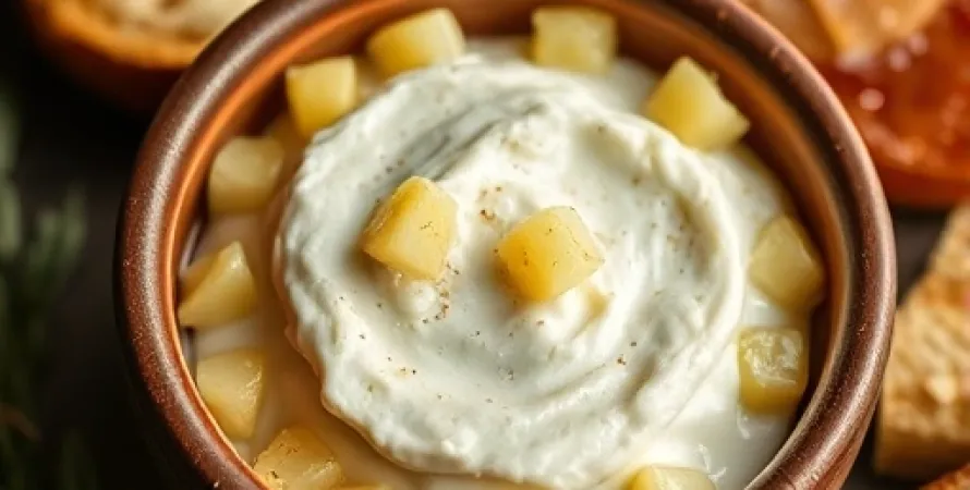 Tartinade fromage blanc et ananas épicé