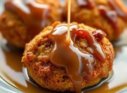 Boulettes de banane au caramel