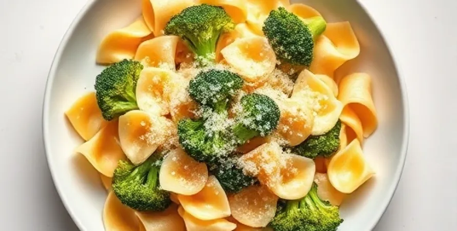 Pâtes Farfalle au Brocoli et Sauce Crémeuse