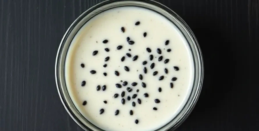 Vinaigrette crémeuse aux graines de pavot