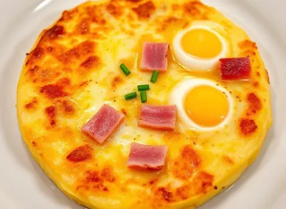 Frittata aux pommes de terre et au jambon