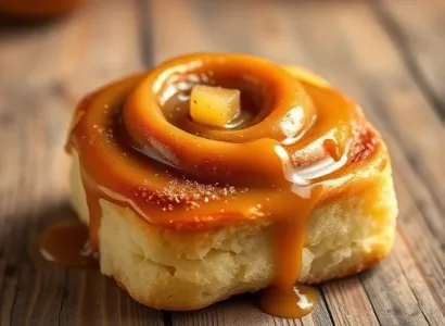 Roulés à la pomme et caramel