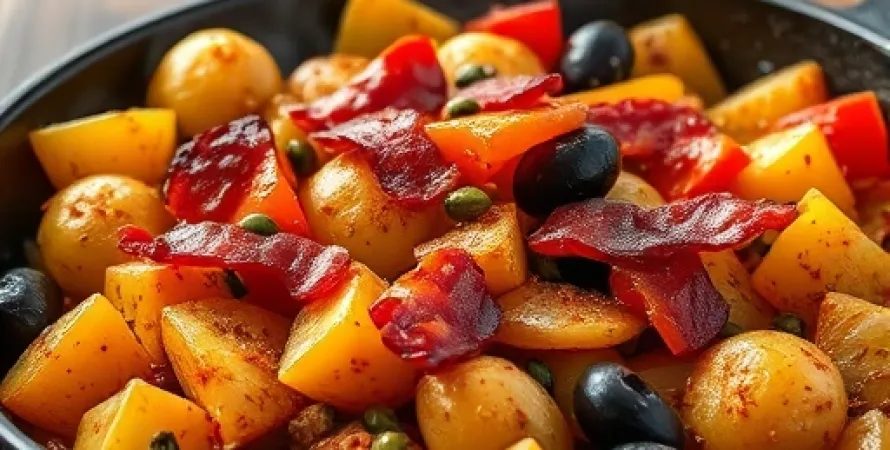 Poêlée de Pommes de Terre à l'Espagnole