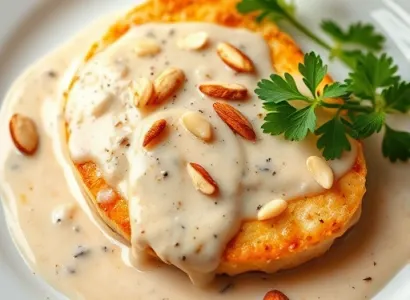 Escalopes de poulet aux amandes et citron