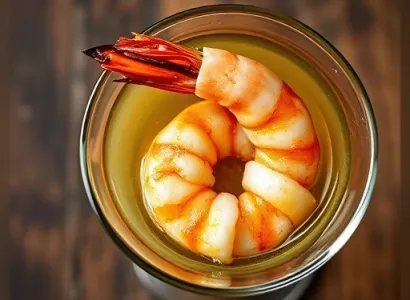 Cocktail de crevettes rôties au four