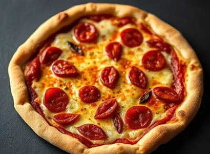Pizza fine à la sauce balsamique