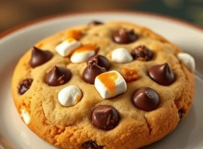 Biscuits aux Pépites et Caramel Croustillant