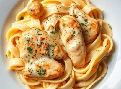Pâtes crémeuses au poulet cajun