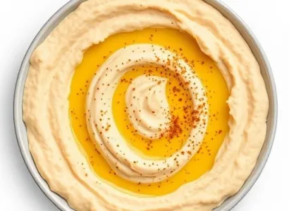 Hummus crémeux au citron et cumin