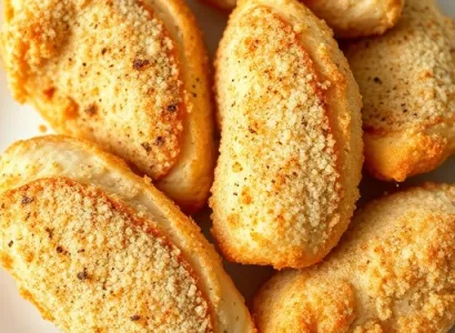 Poulet pané croustillant à la chapelure de biscuits salés