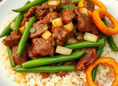 Haricots verts au boeuf
