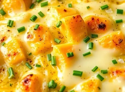 Gratin de courge aux herbes