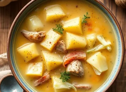 Potage de chou et pommes de terre