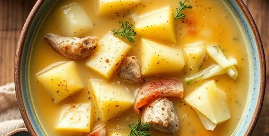 Potage de chou et pommes de terre