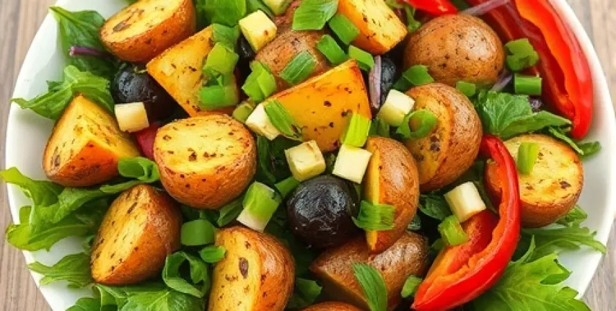 Salade de légumes rôtis