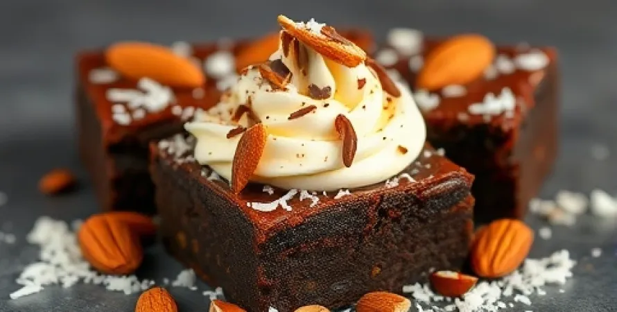 Brownies aux amandes et noix de coco