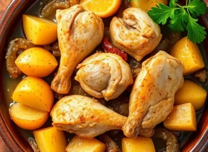 Tagine de Poulet au Citron Confit