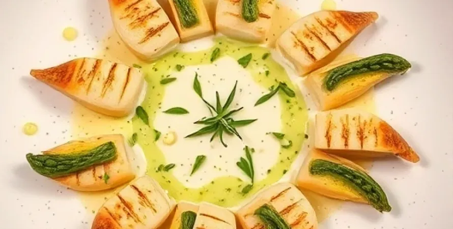 Asperges à la sauce tarragon