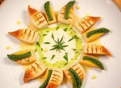 Asperges à la sauce tarragon