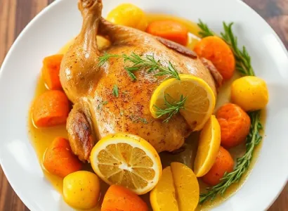 Poulet au citron et aux pommes de terre