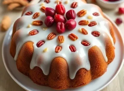 Gâteau aux cranberries