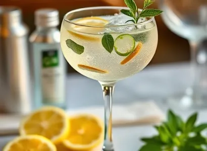 Limonade au citron et à la menthe