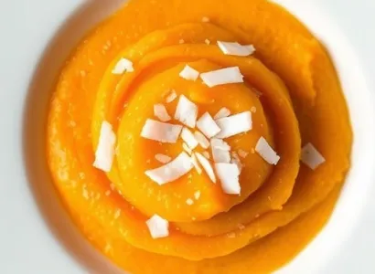 Purée de patates douces au coco