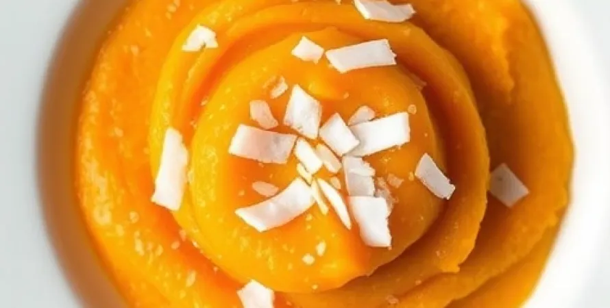 Purée de patates douces au coco