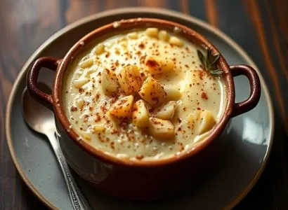 Crème de riz au potiron