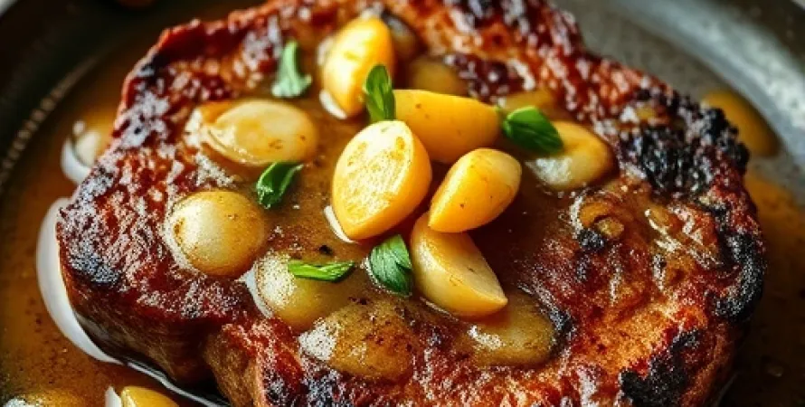 Steak frit au pays et sauce