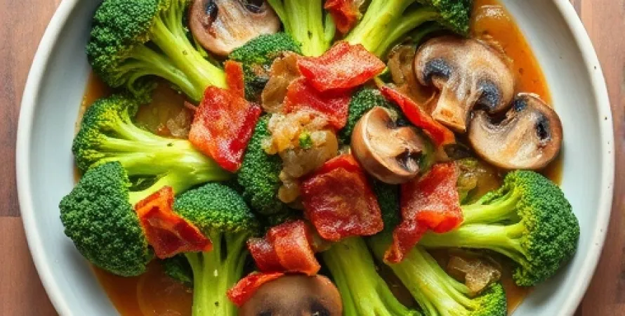 Brocolis italien au bacon