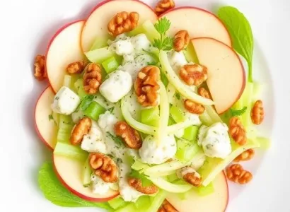 Salade de pommes et noix