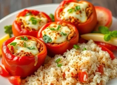 Poivrons farcis au fromage