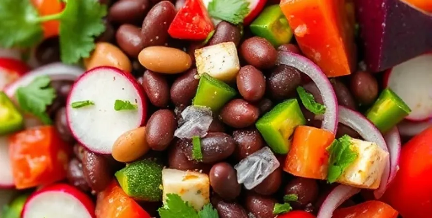 Salade de haricots yeux noirs