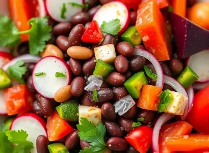 Salade de haricots yeux noirs