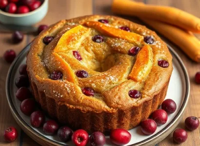 Pain végétal aux cranberries et potimarron