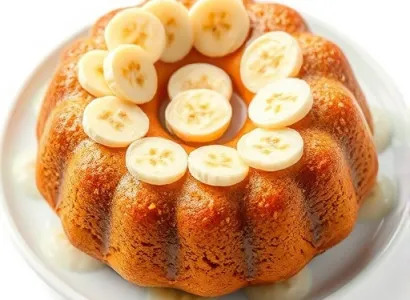 Gâteau de banane léger et moist