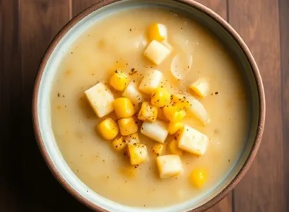 Potage de maïs aux pommes de terre