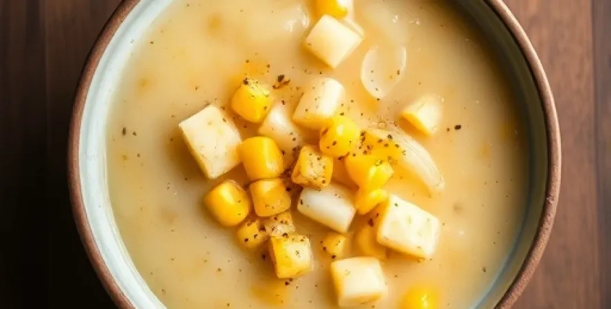 Potage de maïs aux pommes de terre