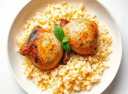 Poulet et riz au microonde