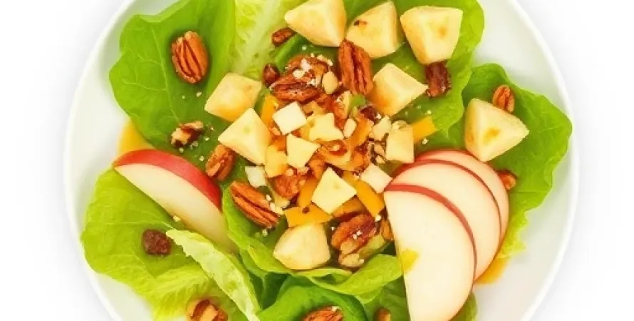 Salade de pommes et fromage cheddar