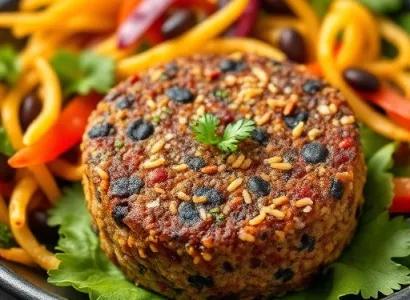 Burgers de haricots noirs